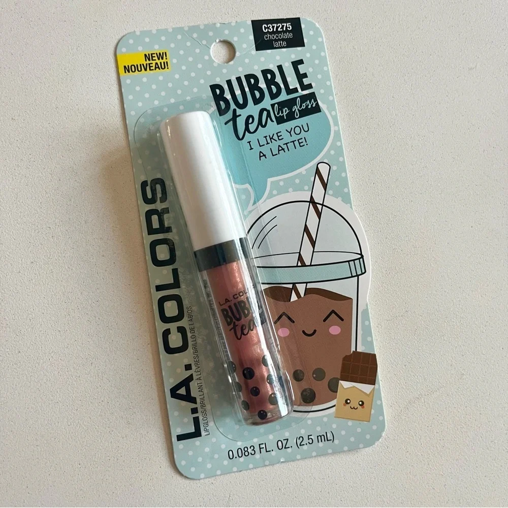 💜 L.A. Colors Bubble Tea, Lip Gloss, Chocolate Latte